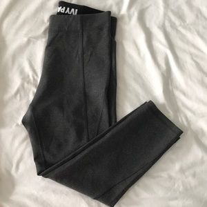IVY PARK charcoal gray capri leggings